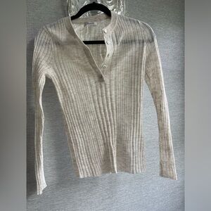 Madewell Alpaca Blend Henley Sweater Size XS
